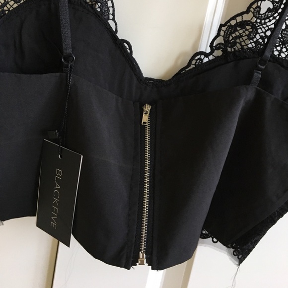 Sexy lace black crop top - Picture 4 of 4