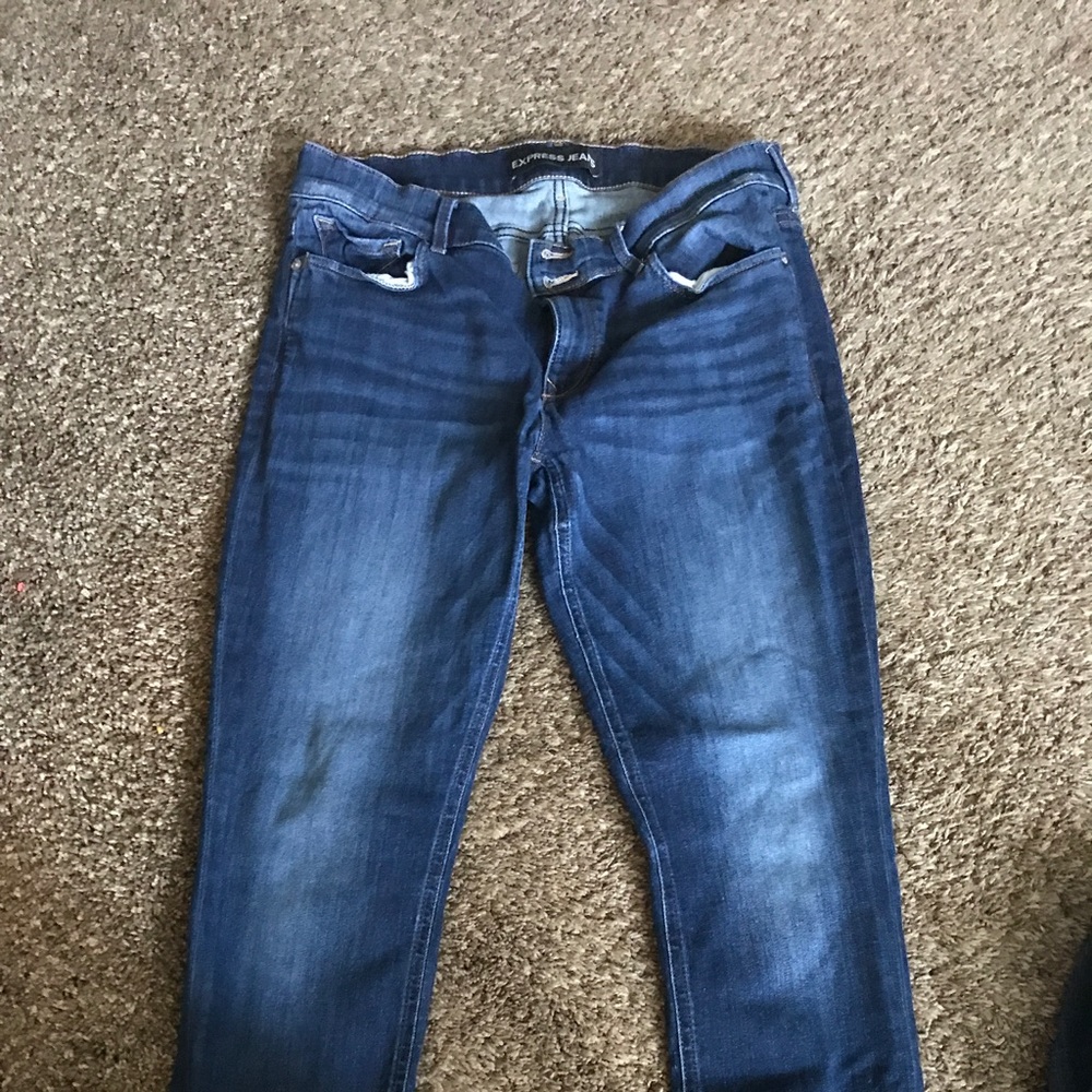 Express cropped jeans size 12