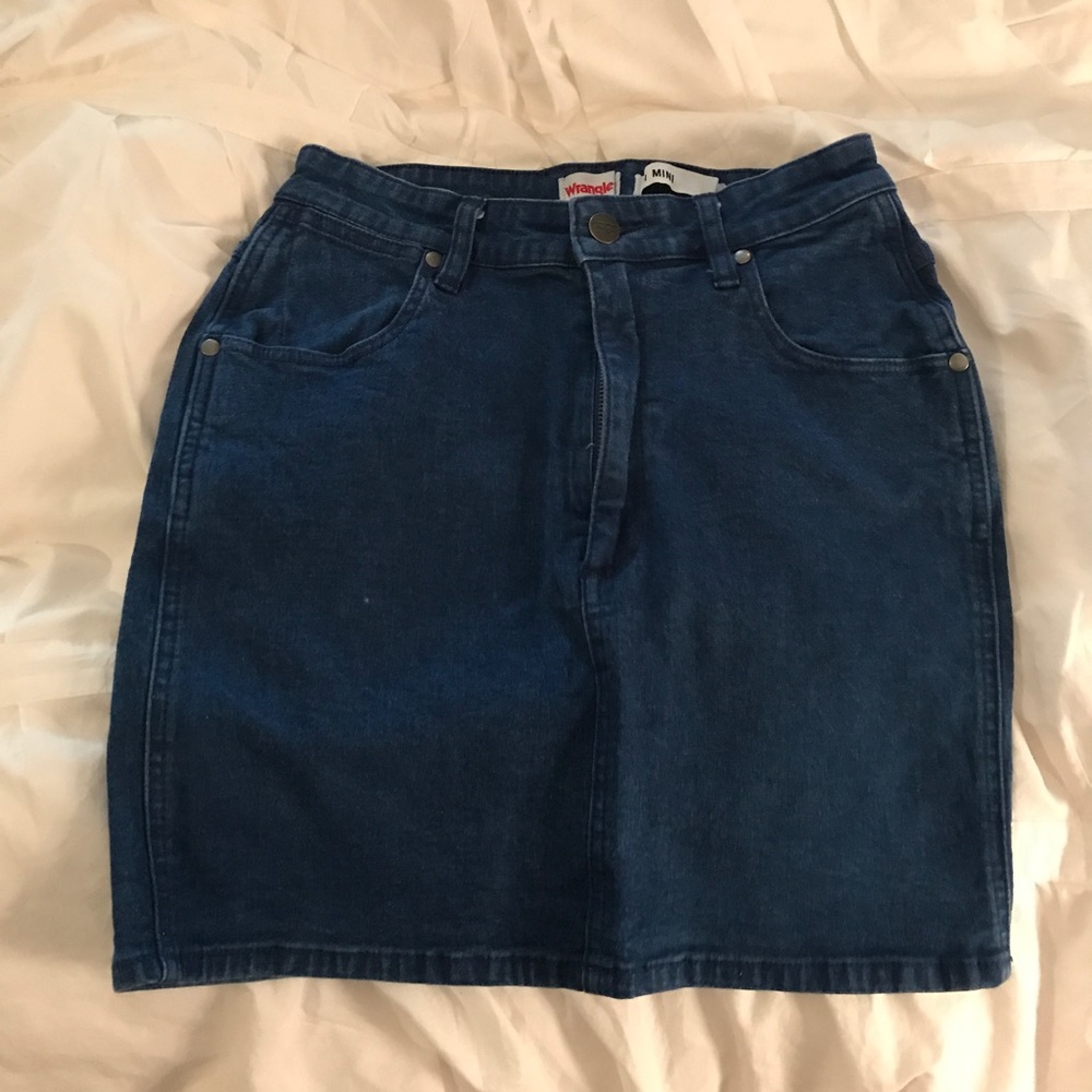 Wrangler mini jean skirt
