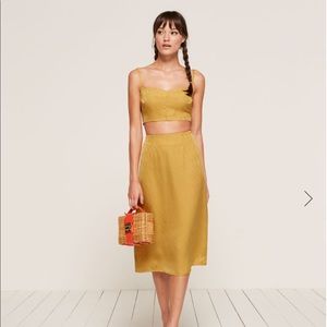Reformation Nova Two Piece in Sunflower