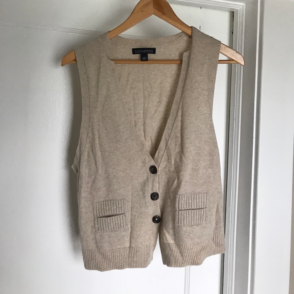 Cashmere blend vest L in perfect condition