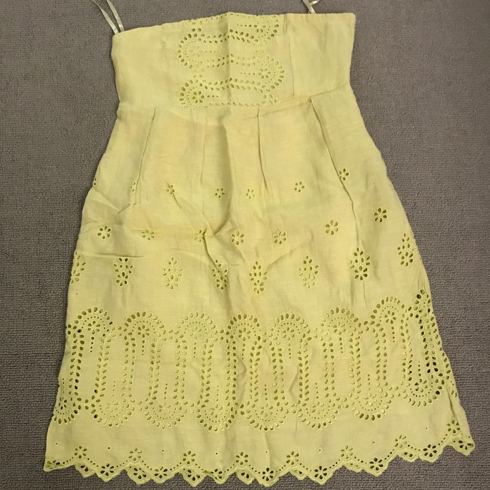 ❌ Reduced price ❌Light lemon green linen staples  dress !!