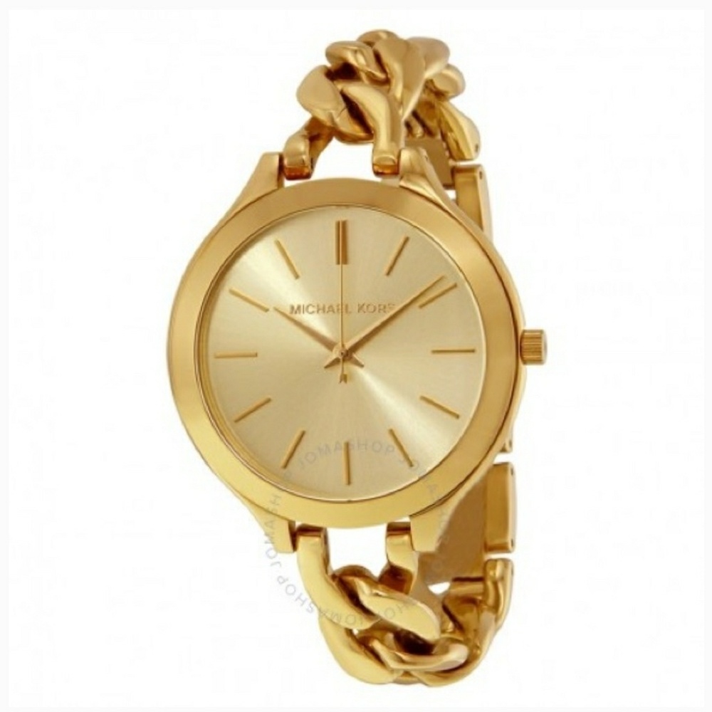 SOLD Michael Kors Runway Slim Gold Watch