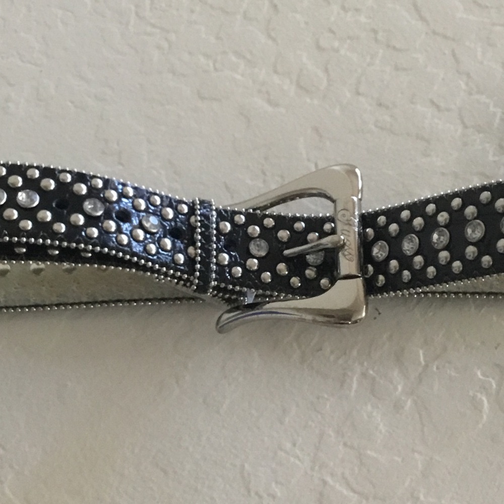 Rhinestone studded belt