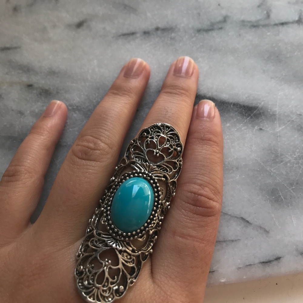 Turquoise statement ring