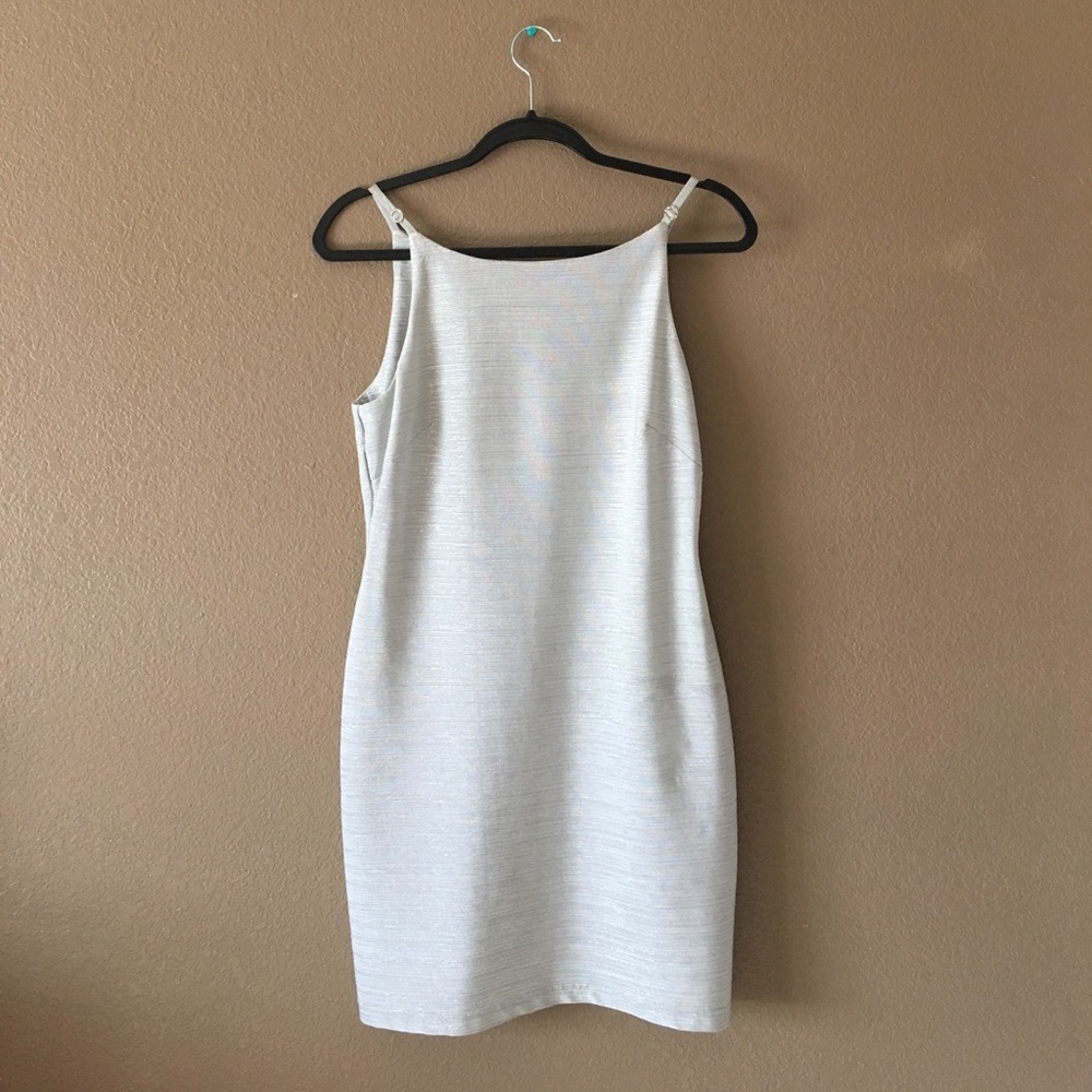 Silver Gray Bodycon Dress