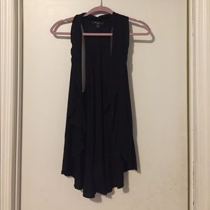 Flowy Black Vest