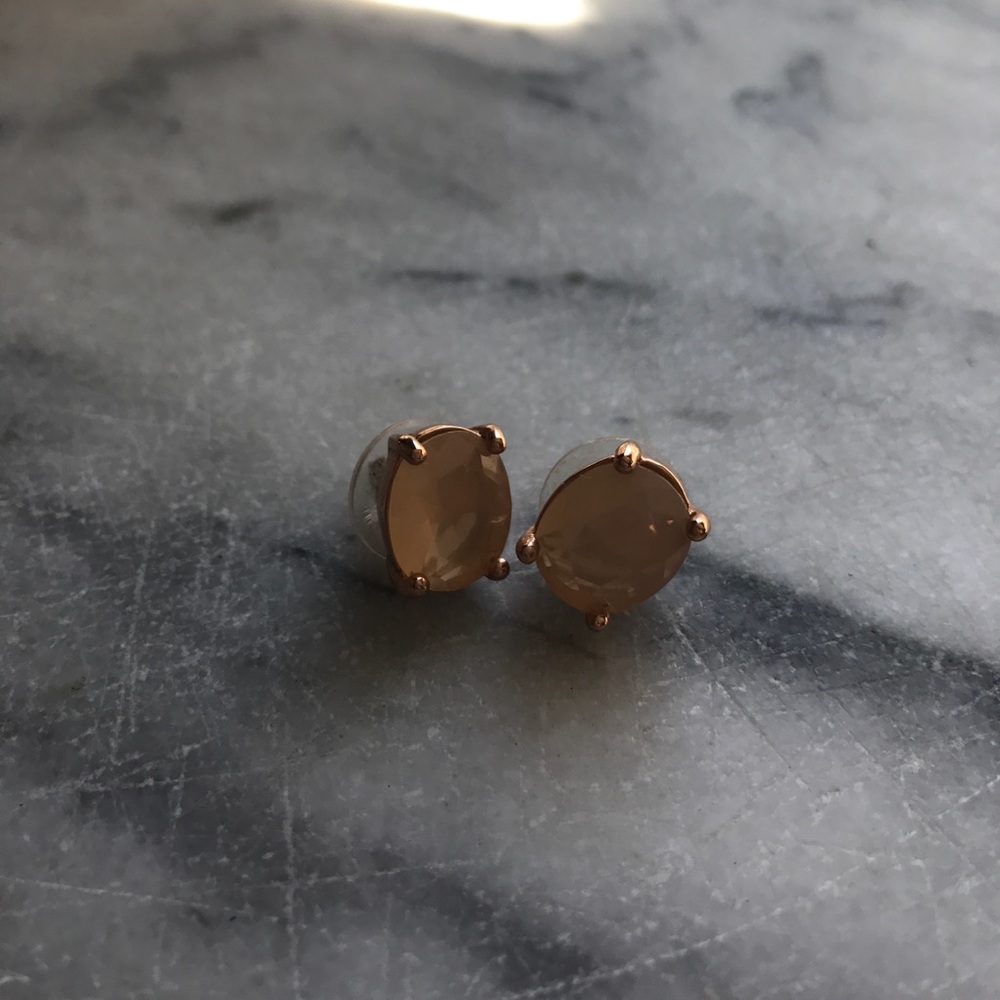 Kate spade blush crystal earrings