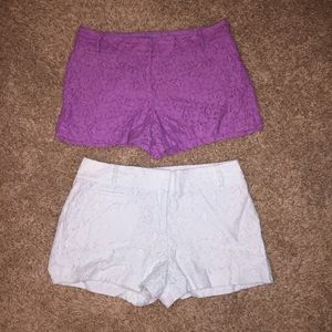 LOFT Lace High-Waisted Shorts