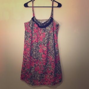 Kensie Pretty pink black and gray dress!