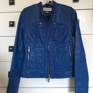 Michael Kors Blue jacket 100% Leather