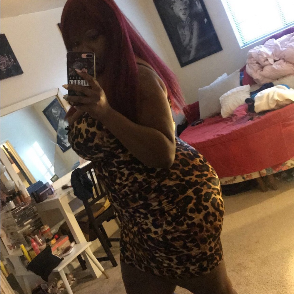 Cheetah print dress size 24
