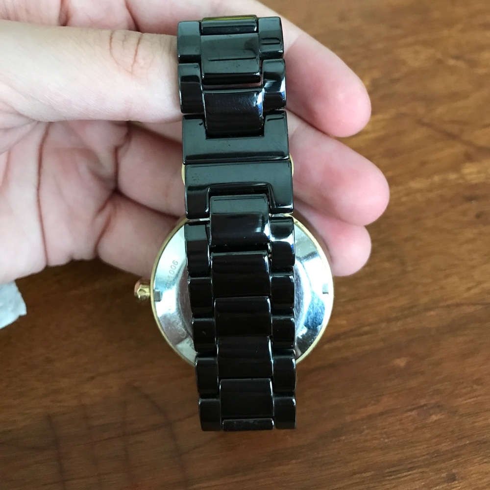 ❌SOLD❌ Ceramic Fossil Watch Mother of Pearl Face - Picture 5 of 7