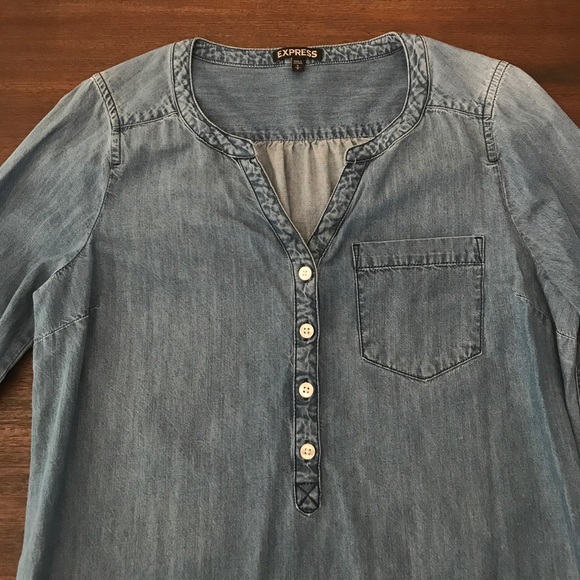 Express Dresses & Skirts - Express Demin Dress size small