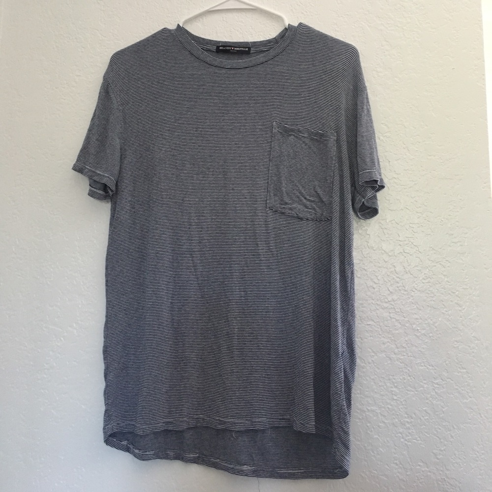 Striped Oversized pocket tee