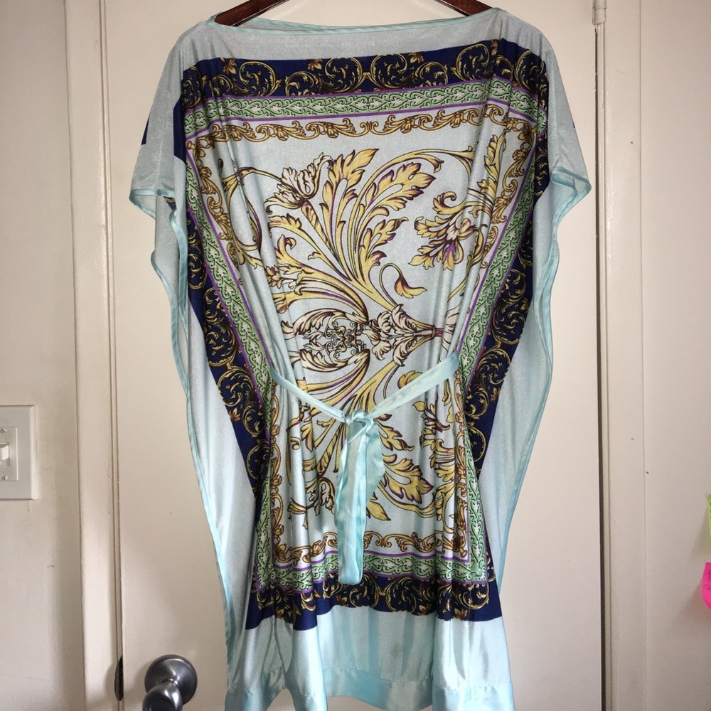 Elegant Patterned Scarf Dress (s)