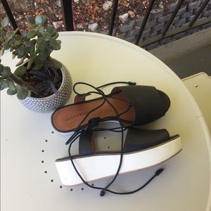 Lucky Brand Jaxson Lace-Up Flatform-Like New Sz 10