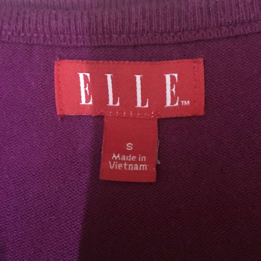 ELLE Fuchsia Pink Cardigan Sweater woman's Small - Picture 4 of 8