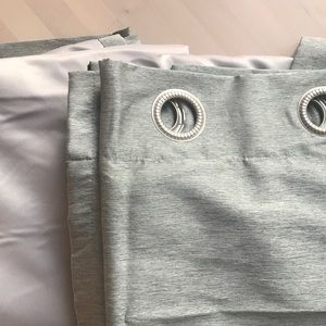 Window curtains. Two 95" panels