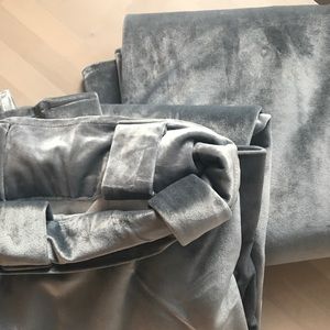 Window velvet curtains. Two 95" panels