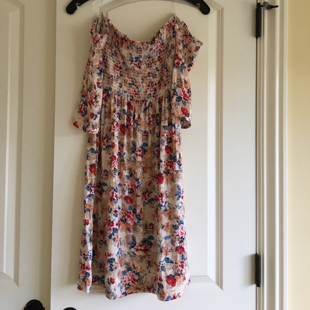 Off the shoulder floral dress