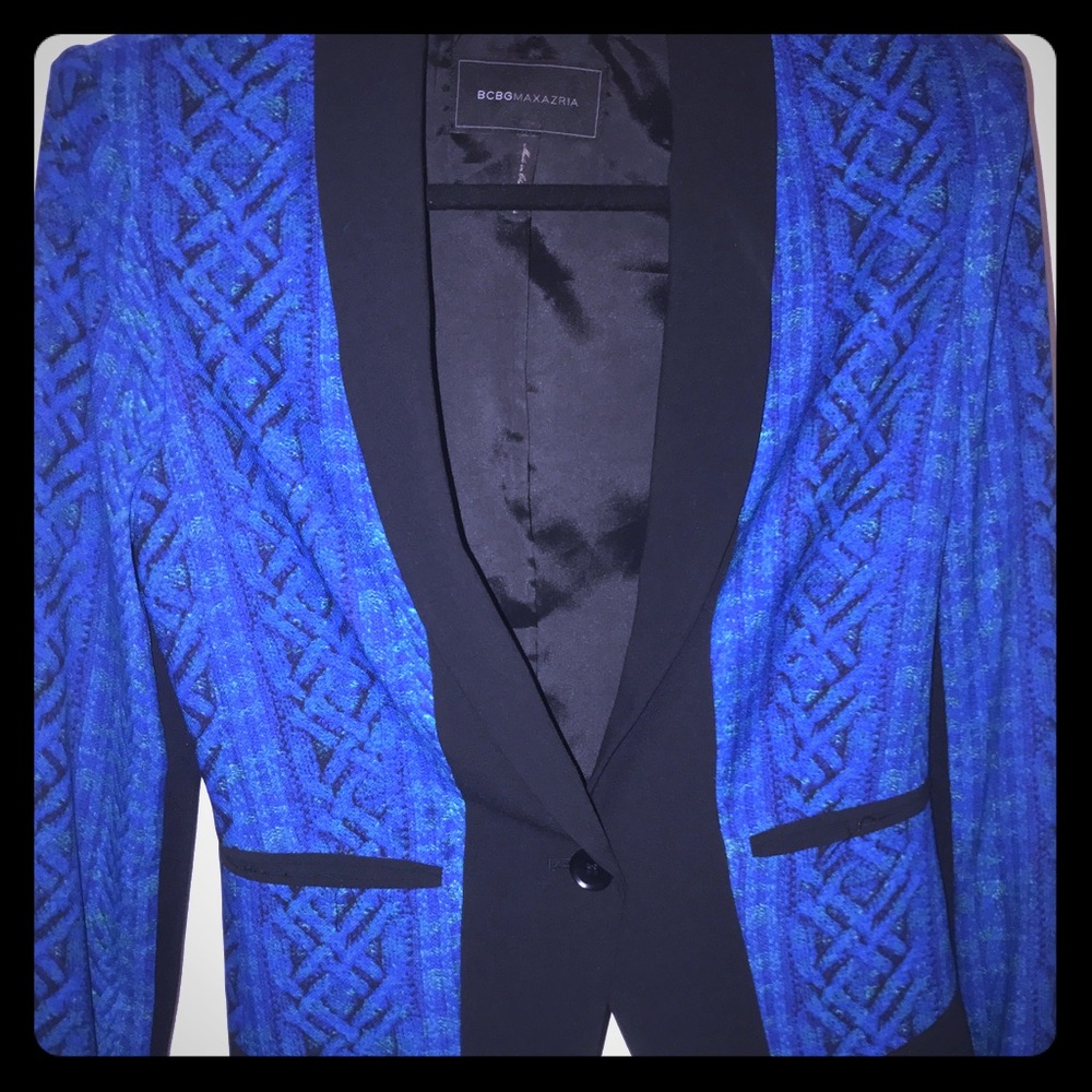 BCBG Blue & Black Blazer