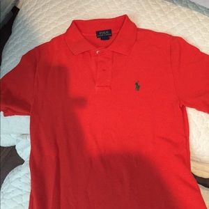 Boys orange polo shirt
