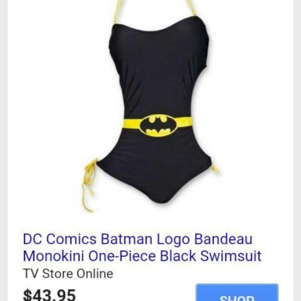 Batman one piece swim suit