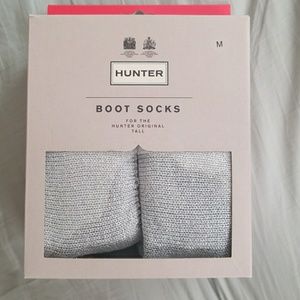HUNTER BOOT SOCKS - SILVER GLITTER