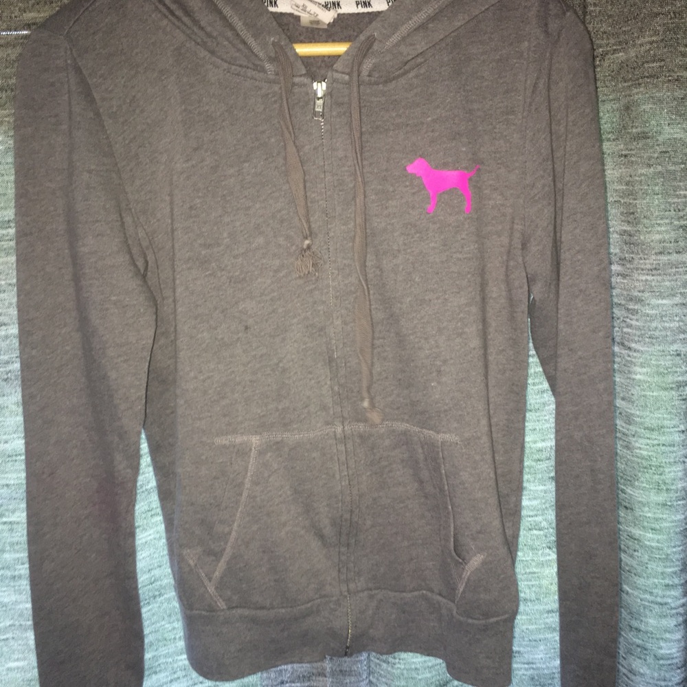Pink zip up