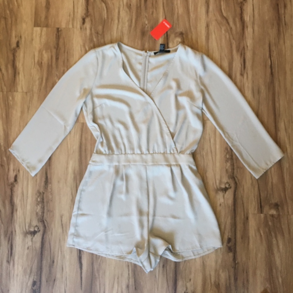 Forever 21 Taupe Romper/Jumpsuit