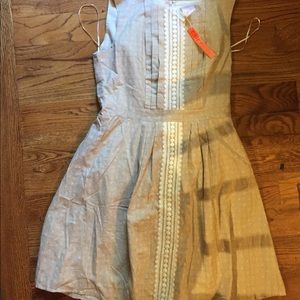 Brand new lace front pleated dress. Size medium. C