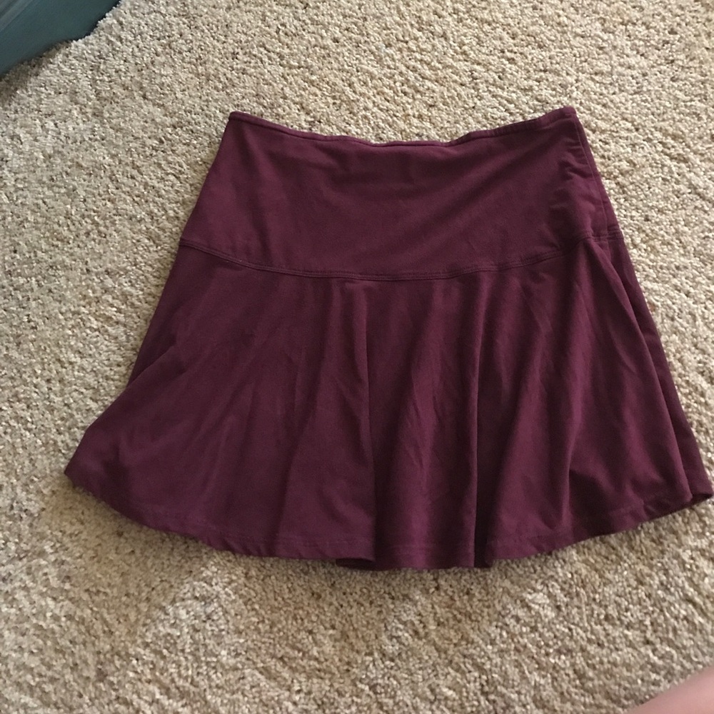 maroon skirt from Abercrombie kids.
