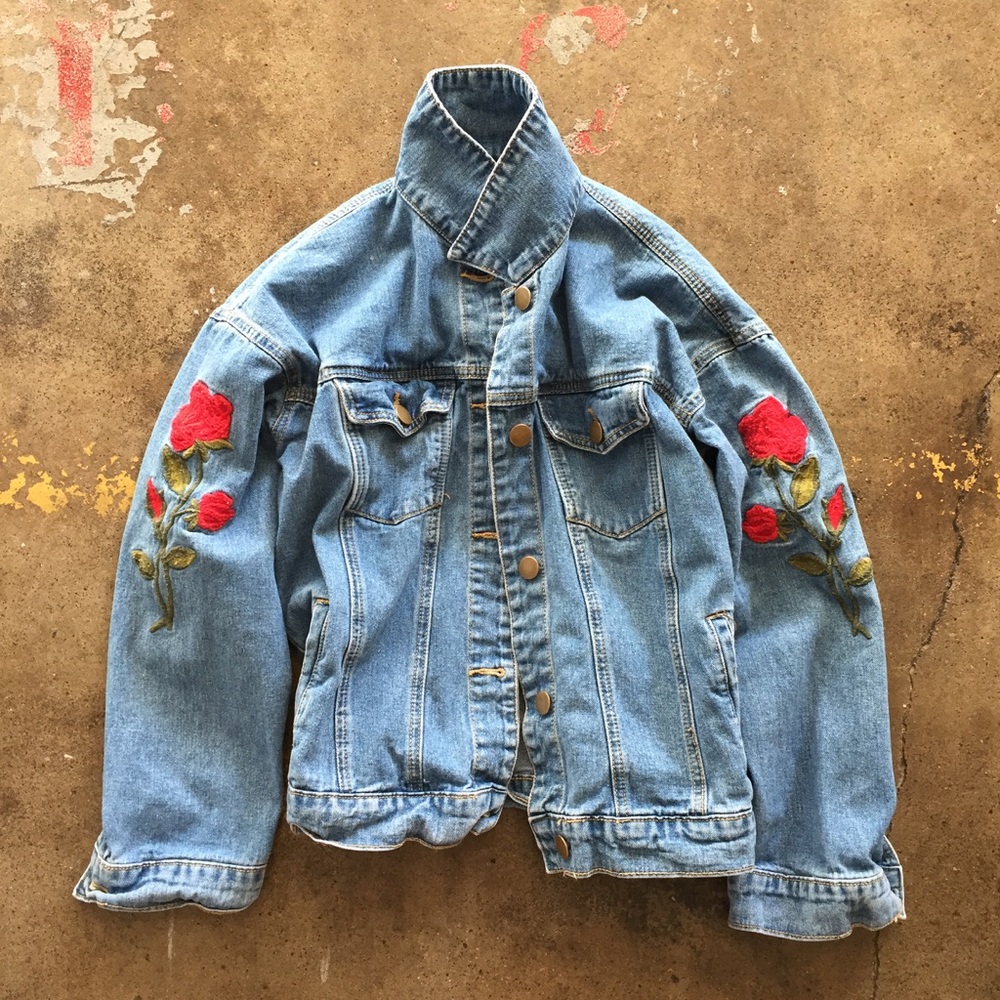 Forever 21 Embroidered Jacket