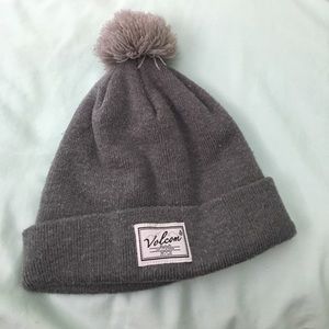 Grey Volcom beanie