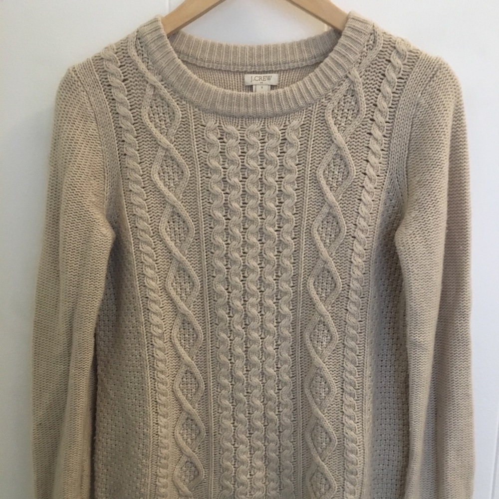JCrew classic fisherman sweater