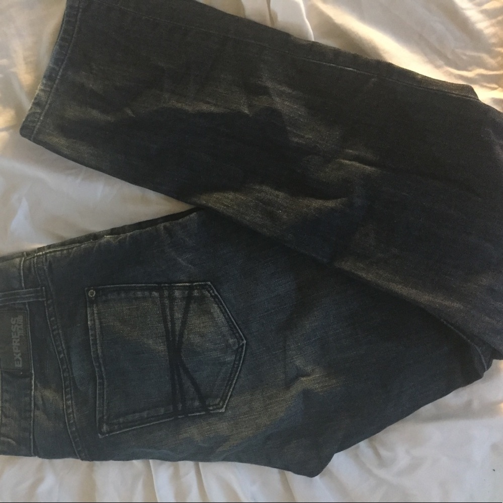 Men's faded slim fit, skinny legs