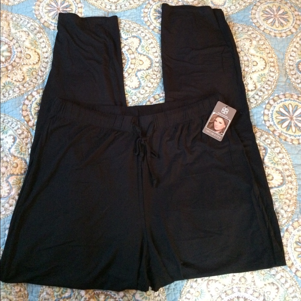 NWT, Daisy Fuentes Black Lace Tank and PJ set 2X - Picture 5 of 5