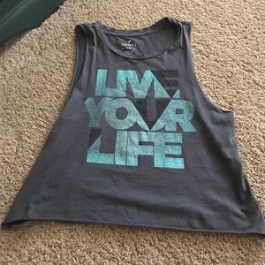 Sleeveless shirt from american eagle.