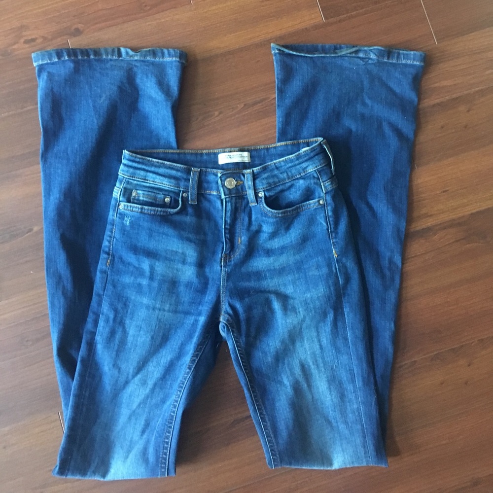 Flared zara denim