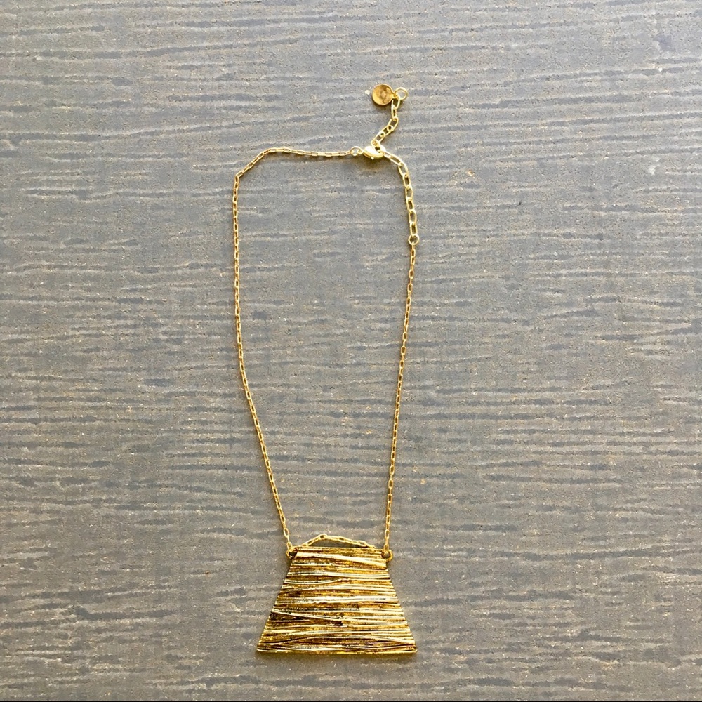 Chunky Textured Pendant Necklace Jessica Elliot