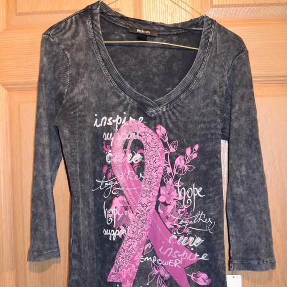 Style & Co. Tops - Style & Co ribbed tee shirt