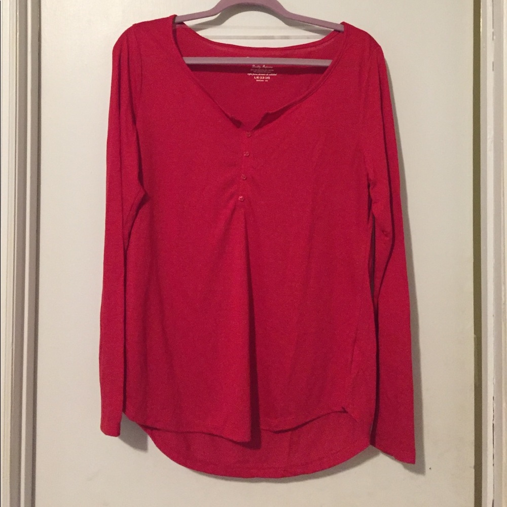 Henley-style Sleep Shirt