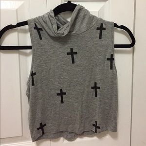 Turtleneck crop top