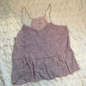 Loft peplum tank top