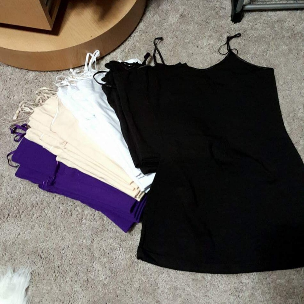Plus size long cami tanks (priced separately)