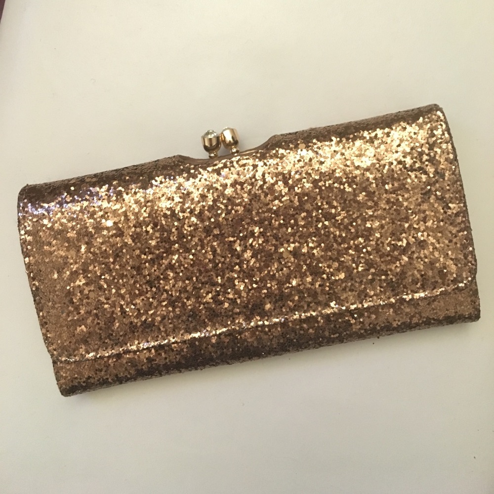NWT Glitter Copper Wallet Purse