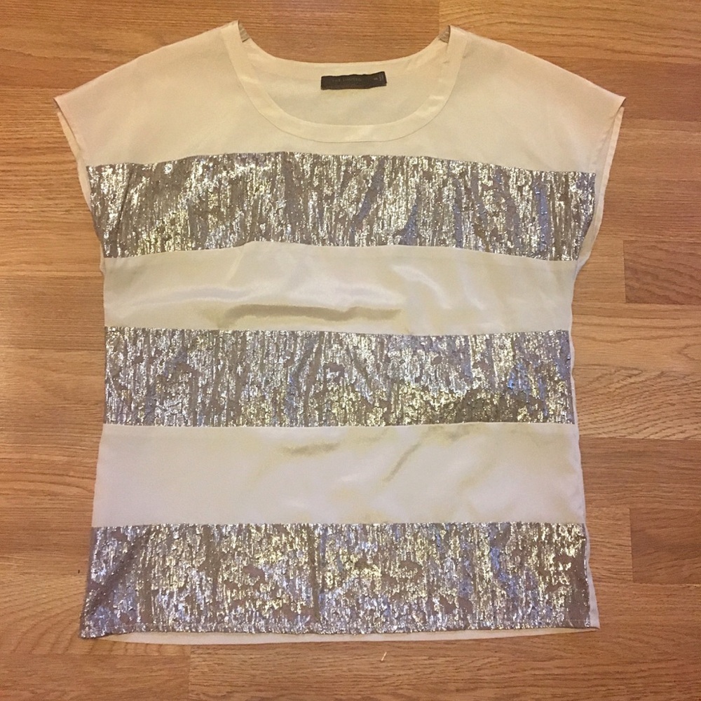 The Limited shiny sheer top