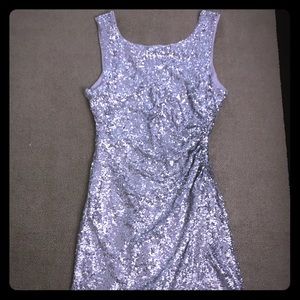 Silver sequin party dress !!