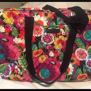 Vera Bradley Va Va Bloom triple compartment bag